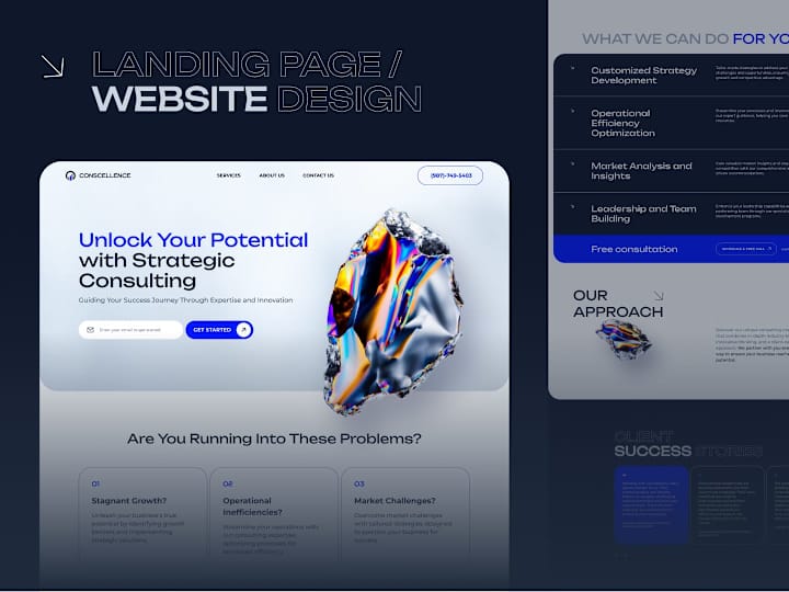 Cover image for Professional Business Consulting Website Design