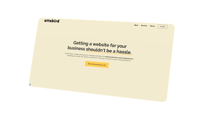 Cover image for Design and Development of attabird.com