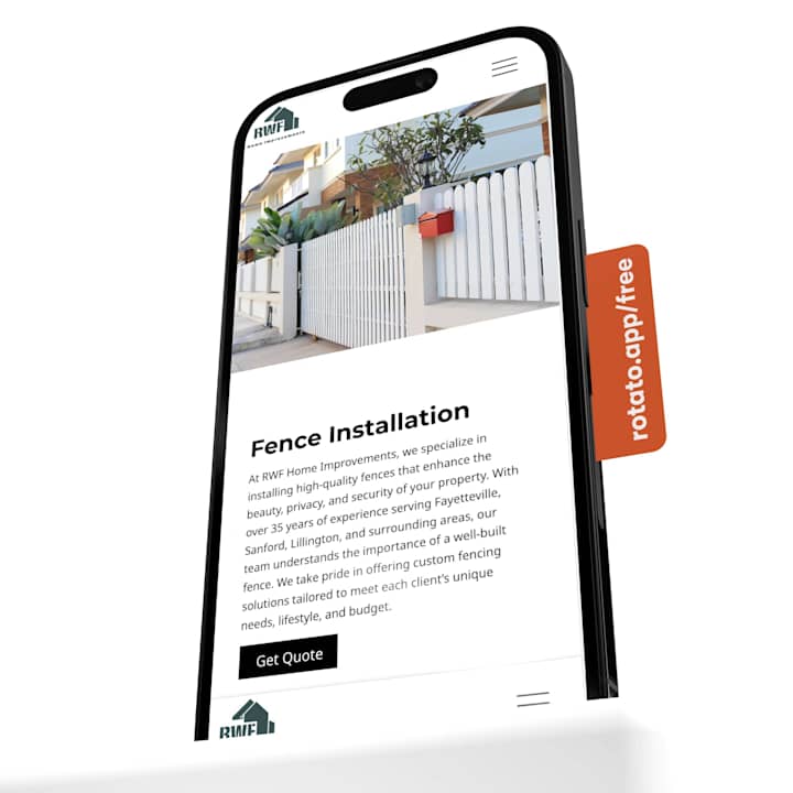 Cover image for Home | RWF Home Improvement - Fence Installers