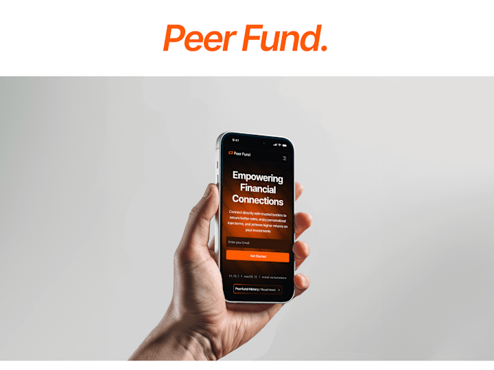 Cover image for Peer Fund P2P Lending Platform :: Behance