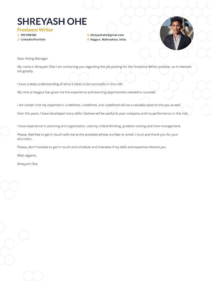 Cover image for Content writer 