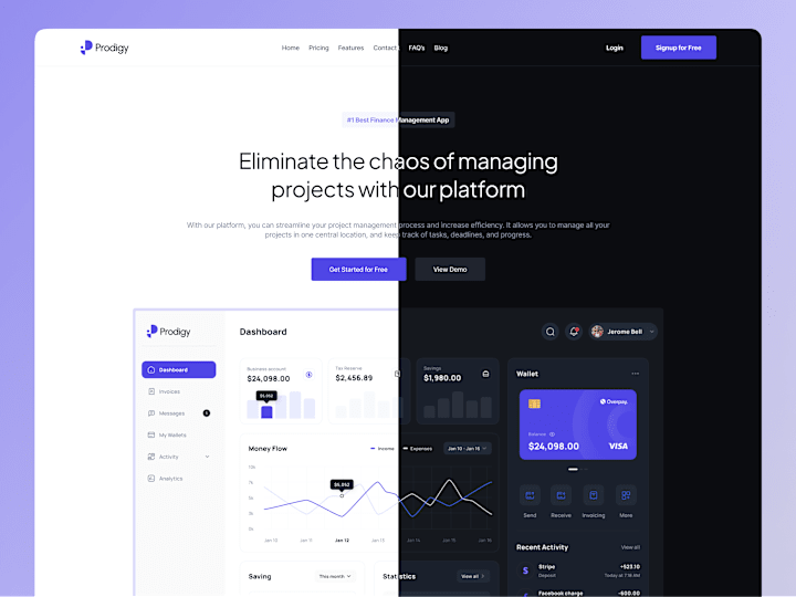 Cover image for Prodigy - Fintech | UX/UI Web and Webflow Development