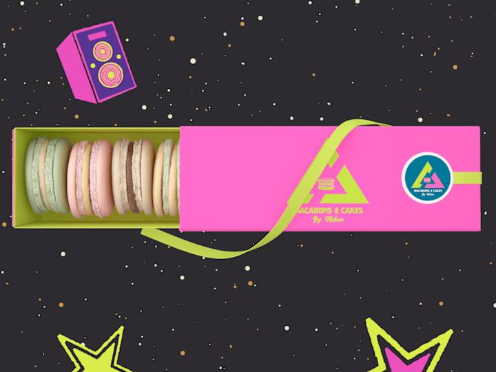 Cover image for Macarons by Melina Brand identity 