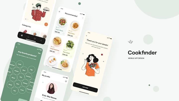 Cover image for Cook Finder | Mobile app design