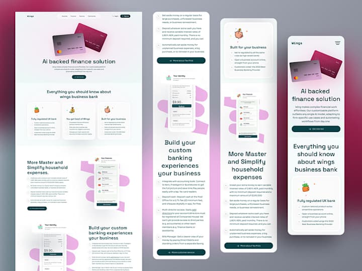 Cover image for Finance Web Design - Mobile Responsive