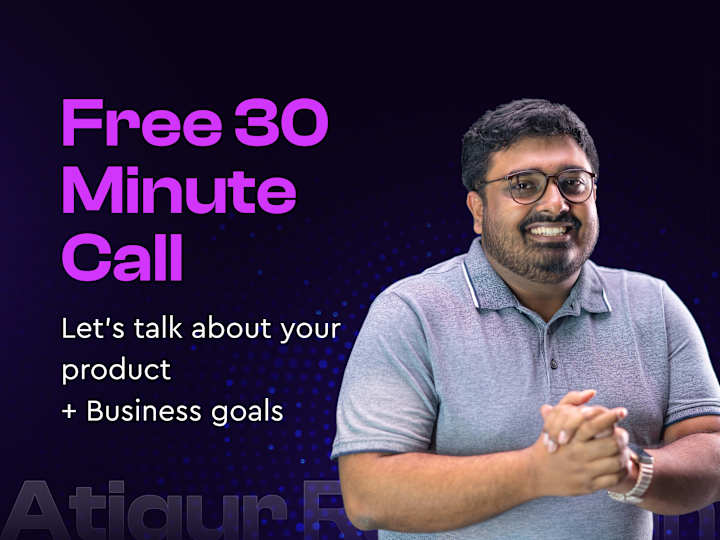 Cover image for ⚡️ FREE 30-Min Call: Let's Chat About Your Product + Goals