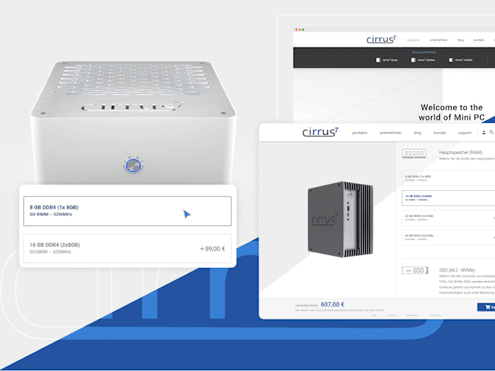 Cover image for Complete High-end Web Design Strategy for Cirrus7 Mini-PC