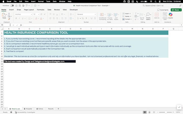 Cover image for Life Admin - Health Insurance Comparison Tool