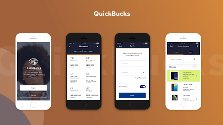 Cover image for QuickBucks Loan App with A Gadget E-Commerce Platform