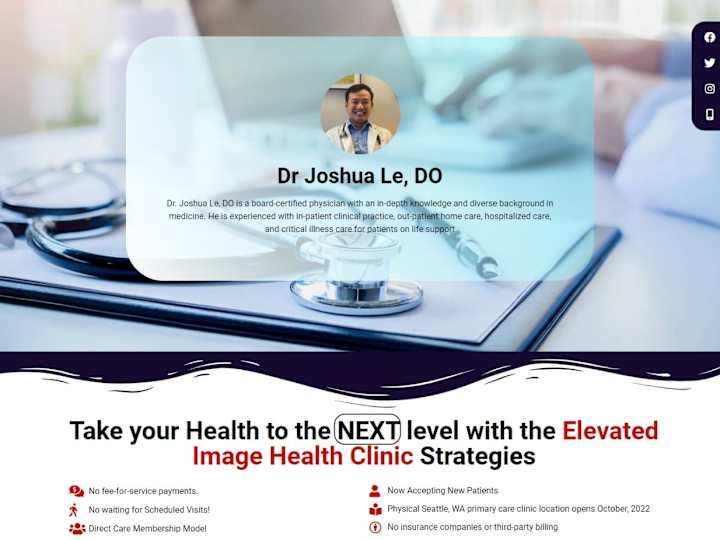 Cover image for  Medical Services webSite (Wordpress+ Elementor)