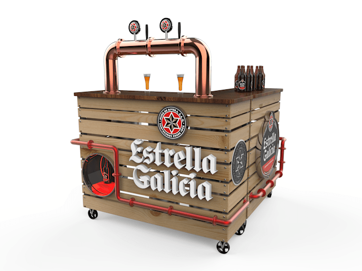 Cover image for Beer Cart Estrella Galicia