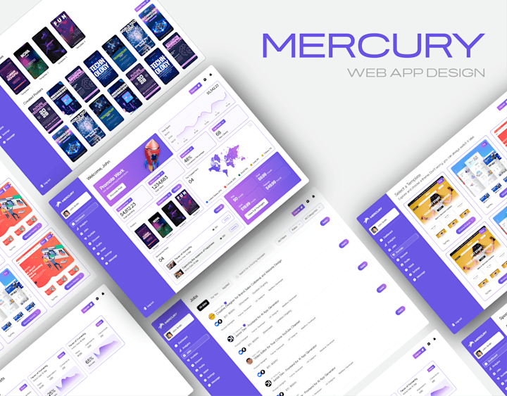 Cover image for Mercury Web App - Figma 