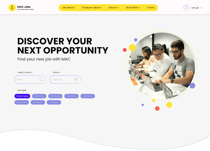 Cover image for Jobs Board UI Design