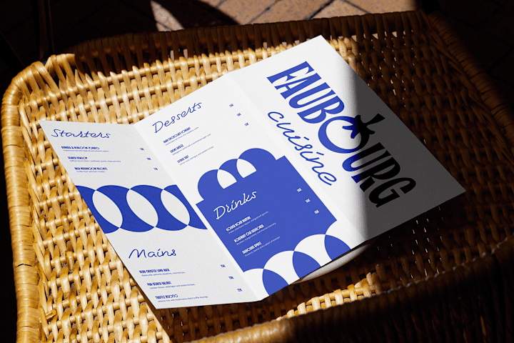 Cover image for FAUBOURG CUISINE LOGO AND MENU