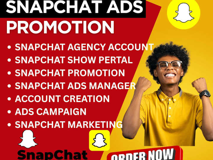 Cover image for  setup and run snapchat ads, snapchat manager & marketing expert