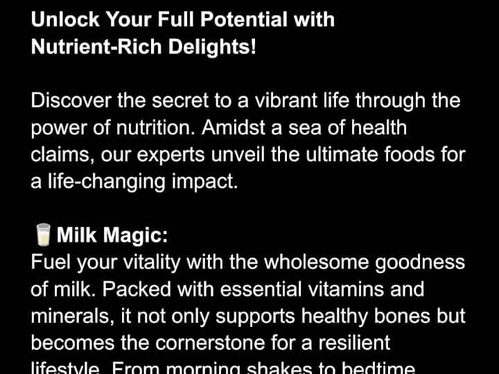 Cover image for Unlock Your Full Potential with Nutrient-Rich Delights!