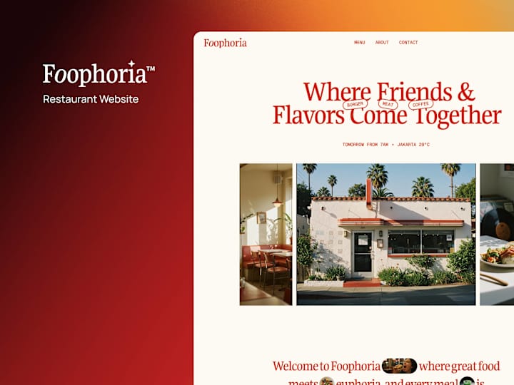 Cover image for Foophoria - Restaurant Framer Website