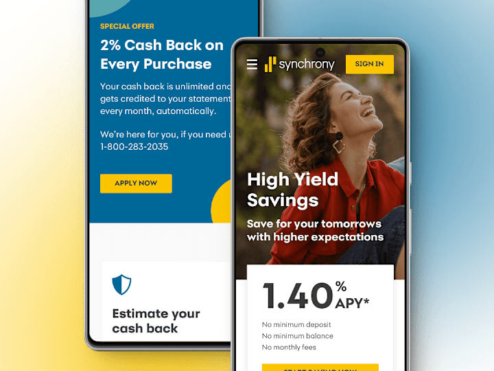 Cover image for Synchrony Bank Website Design