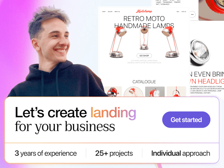 Cover image for I will create insane landing page design for your business