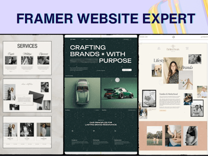 Cover image for Framer design, framer animation, framer redesign, framer website