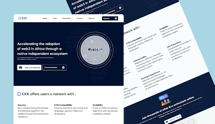 Cover image for EXX Landing Page