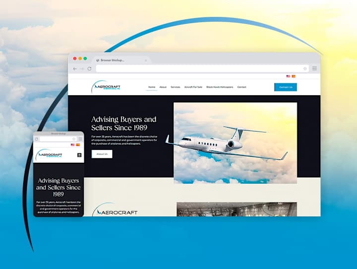 Cover image for Wordpress + Elementor Website - Aerocraft