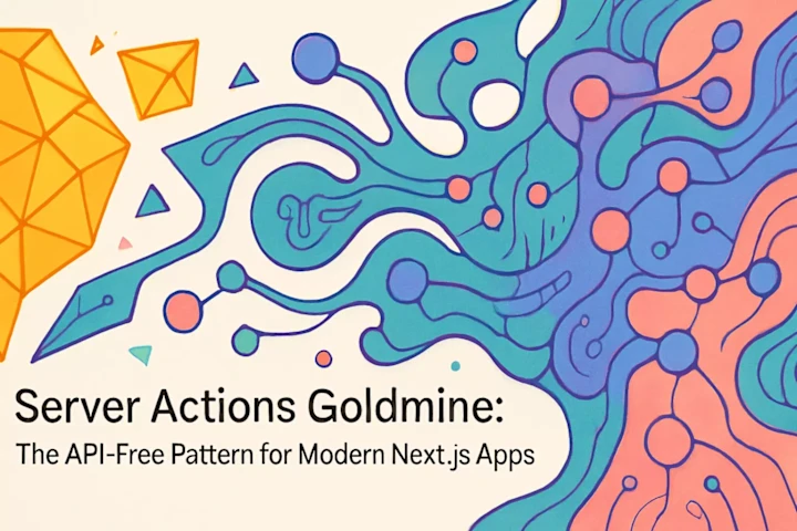 Cover image for Server Actions Goldmine: The API-Free Pattern for Modern Next.js Apps
