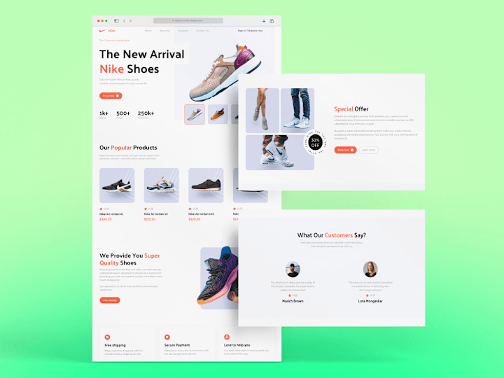 Cover image for Nike Landing Page