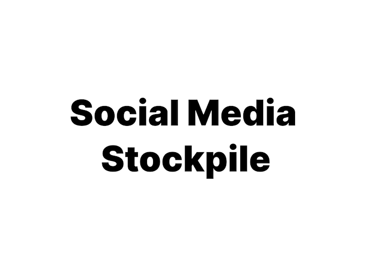 Cover image for Social Media Stockpile