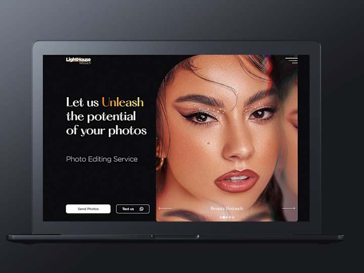 Cover image for Website for: Lighthouse Retouch - Expert photo editing services