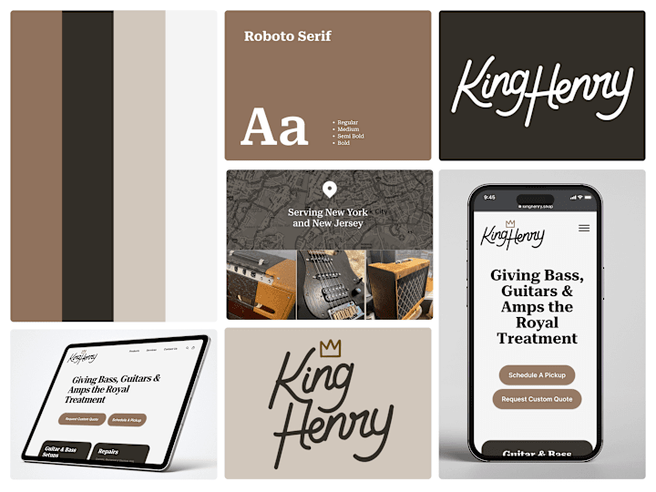 Cover image for King Henry | Logo, Brand & Landing Page Design