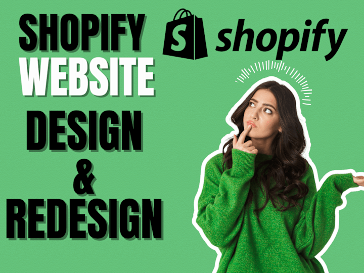 Cover image for I will do shopify website design shopify dropshipping redesign