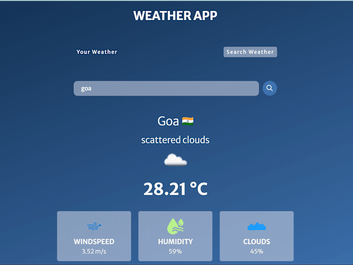 Cover image for WebDev/WeatherApp at main · sankalpajena/WebDev