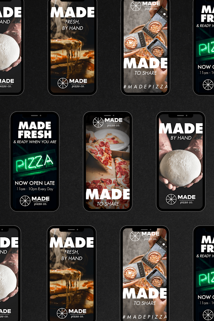 Cover image for MADE Pizza Social Content