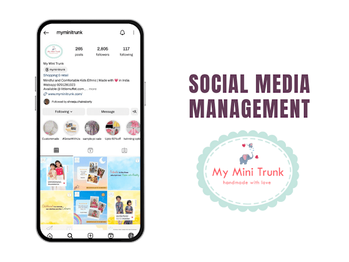 Cover image for Social Media Management for Kids-wear Brand