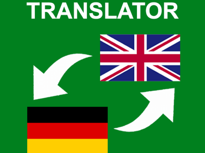 Cover image for German language translation to English language 