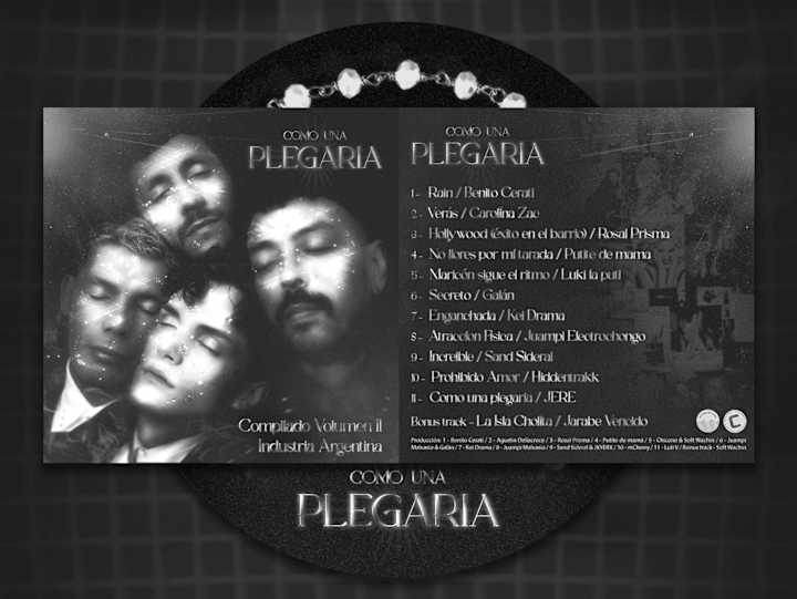 Cover image for COMO UNA PLEGARIA | Album cover design, 3D mock up and animation