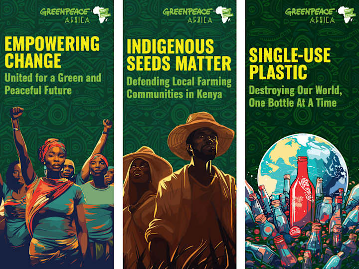 Cover image for Greenpeace Africa - Fund Raising Standee Design