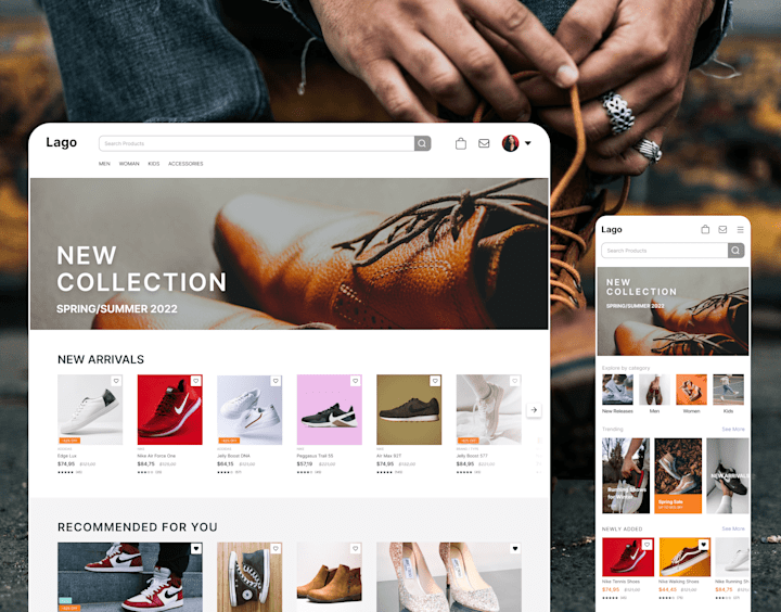 Cover image for Lago - ecommerce website project