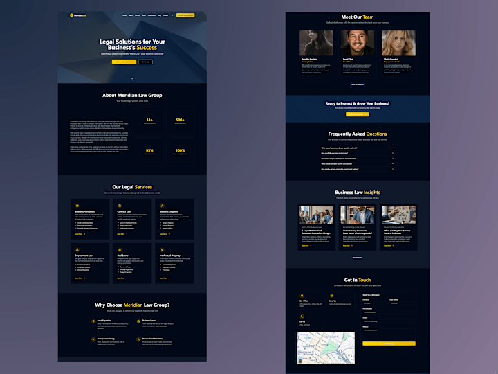 Cover image for Meridian Law Firm Website Development