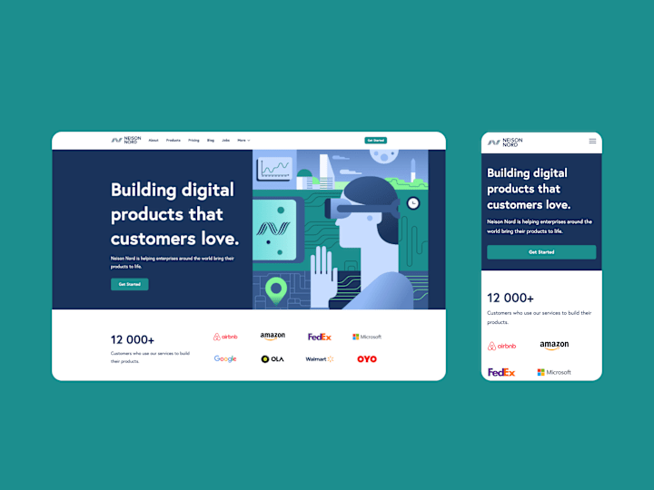 Cover image for Case study: Neison Nord Identity and Web Design on Behance