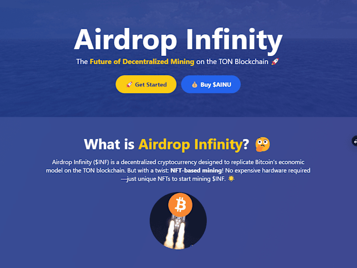 Cover image for Developer Airdrop Infinity - A meme coin landing page