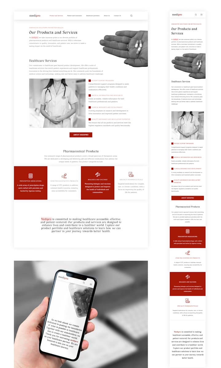 Cover image for medipro - Webdesign and Webflow implementation