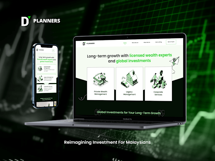 Cover image for Financial Planner, D Planners | Website Design