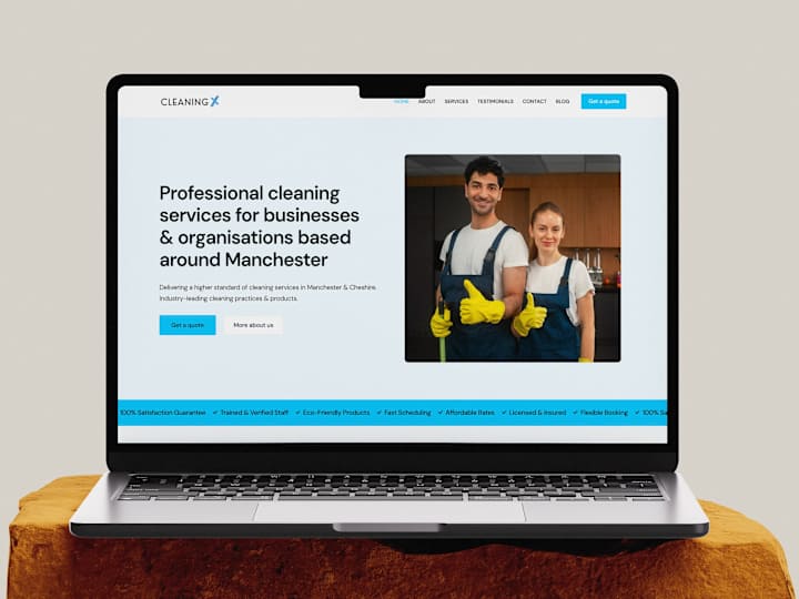 Cover image for Cleaning Service Website Design