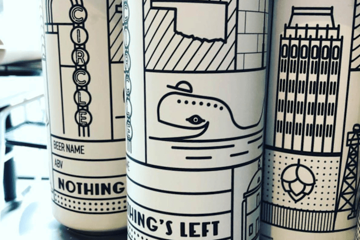 Cover image for Nothing's Left Brewery Can Design