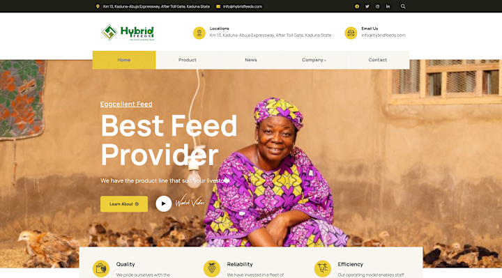 Cover image for Website Design and Development for Hybrid Feeds