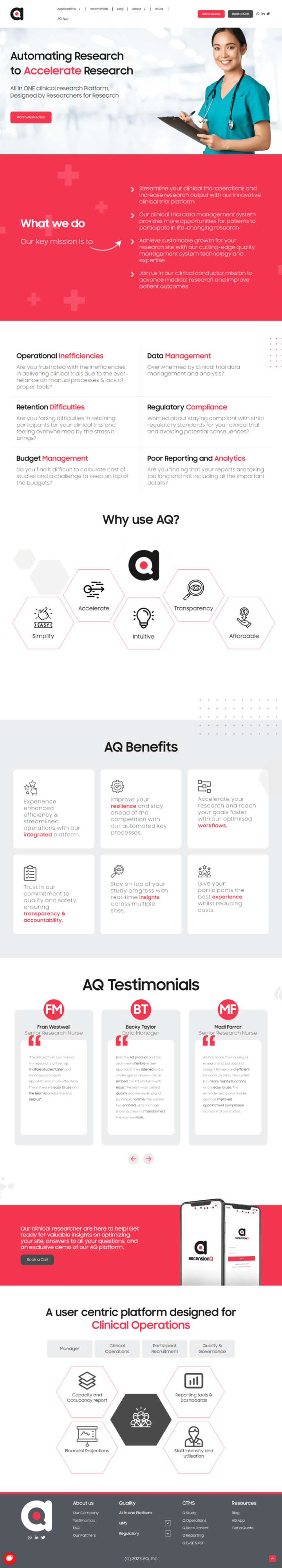 Cover image for AQ Trials Website Development