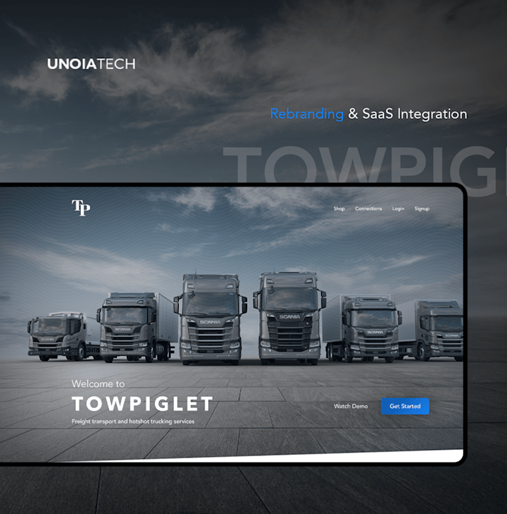 Cover image for TowPiglet: Transportation & Logistics + SAAS