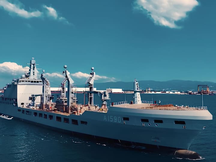 Cover image for Turkish Navy's Fleet Replenishment Vessel (TCG Derya-195m)